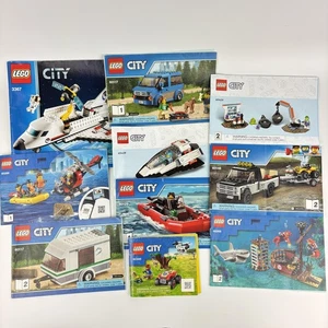 LEGO City Instruction Manual Lot Shuttle Boat Rescue Truck Submarine ATV Space 3 - Picture 1 of 11