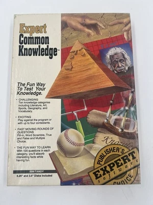 VINTAGE Expert Common Knowledge IBM PC / TANDY 5.25" & 3.5" Disks Untested - Image 1 of 4