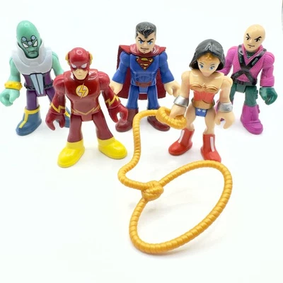 Imaginext DC 超级朋友玩偶套装:超人神奇女侠闪光 Lex Brainiac — 第 1/4 张图片