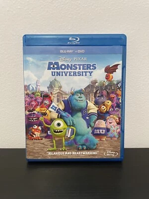 Monsters University Blu Ray DVD 3 Disc Exclusive Combo Pack Like New Disney 2013 - Image 1 of 4