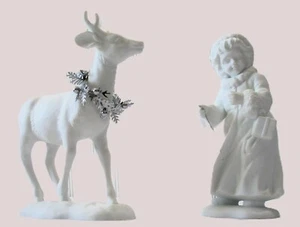 DEPT 56 A Season For Friends Figura Ragazza Cervo Sagoma Biscotto Tesorieri 78655 - Foto 1 di 24