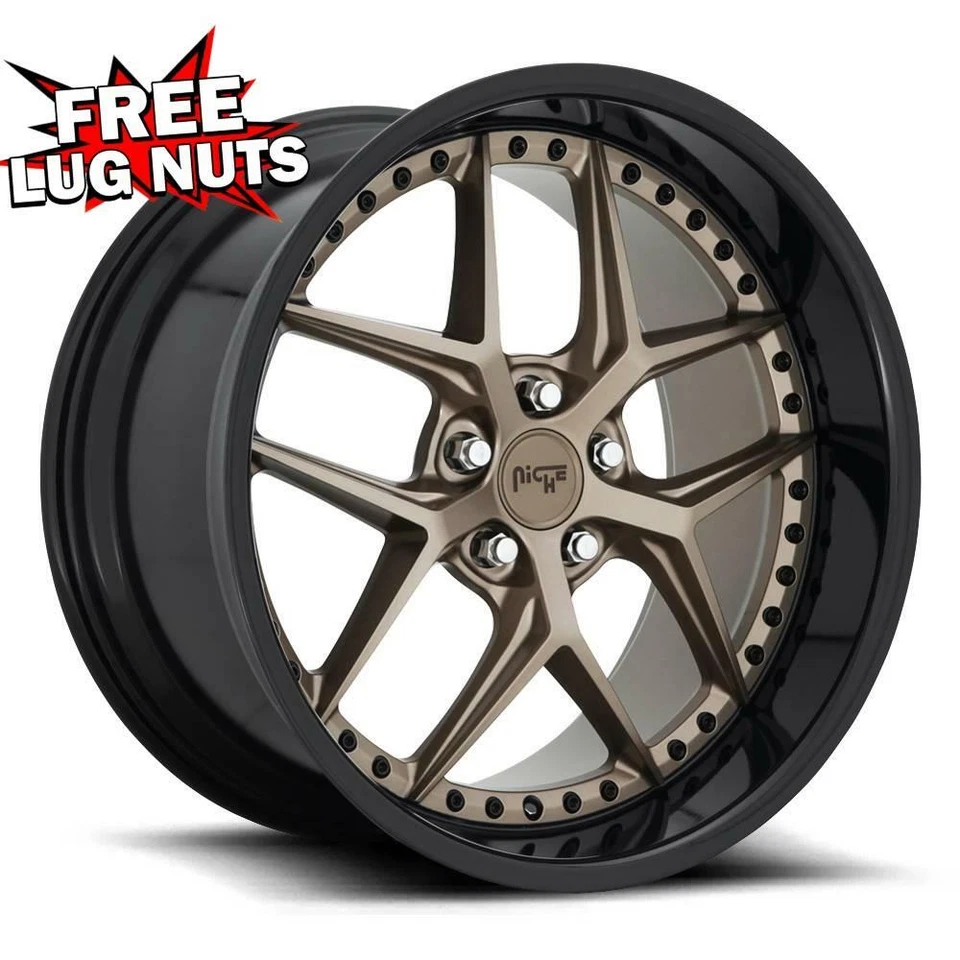 Rueda 20 pulgadas 20x9 NICHO 1 PIEZA M227 VICE BRONCE NEGRO 5x4,5 5x114,3 +35 Foto 1 de 1