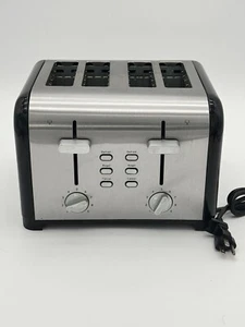 Kenmore 4-Slice Stainless Steel Toaster with Dual Controls, Extra Wide Slots - Picture 1 of 10