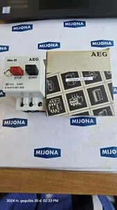 AEG MBS 25 0,63 1A MANUAL MOTOR STARTER MOTORSCHUTZCHALTER MBS25 NEW OLD STOCK - Bild 1 von 6