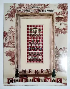 2002 Just Nan Gingham Christmas Cross Stitch Pattern Pamphlet JN112 - Picture 1 of 4