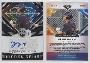 2020 Panini Elite Extra Edition Hidden Gems Black Grant McCray #HG-GM Auto