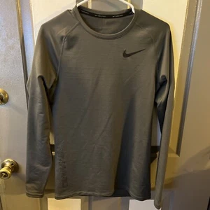 Nike Men's Dri-fit Pro Slim Long Sleeve Training Top Gray Small New - Picture 1 of 10