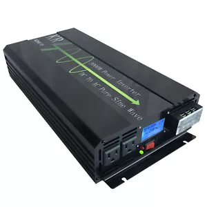 3000W Pure Sine Wave Power Inverter DC 48V to AC 120V with LCD Display US Stock - Picture 1 of 11
