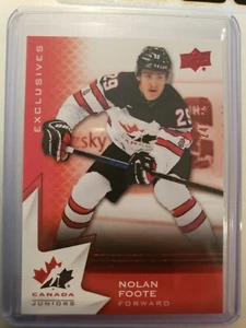 2020 Team Canada Exclusives Foote Rookie Card /250 - #43 - Picture 1 of 2