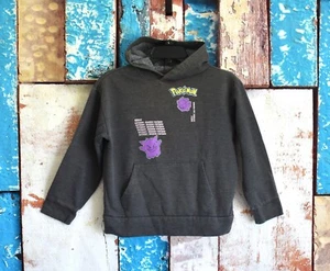 Kids Boys Old Navy Hoodie Ghost Pokémon Gastly Haunter LARGE Gray PRE-OWNED - Picture 1 of 13