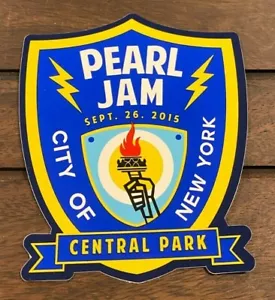 PEGATINA PEARL JAM - Ciudad de Nueva York 2015 Central Park Festival Ciudadano Global Nueva York - Imagen 1 de 1