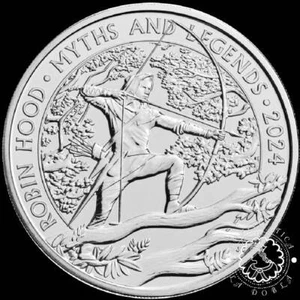 2024 - Cartera 5 LIBRAS BU - Myths and Legends - Robin Hood - REINO UNIDO - Picture 1 of 4