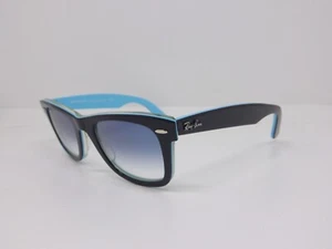 Ray-Ban Wayfarer RB 2140 1001/3F 47 Black Light Blue w/Blue Gradient lens RayBan - Imagen 1 de 18