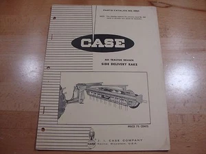 Case 401 Tractor Drawn Side Delivery Rake Parts Manual Catalog A865 1968 - Picture 1 of 4