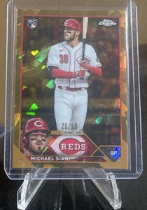 2023 Topps Chrome Sapphire. Michael Sinai (RC) Gold /50. Cincinnati Reds - Picture 1 of 1