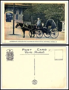 CANADA Postcard - Montreal, Horse Drawn Vehicles On Mount Royal A13 - Picture 1 of 1