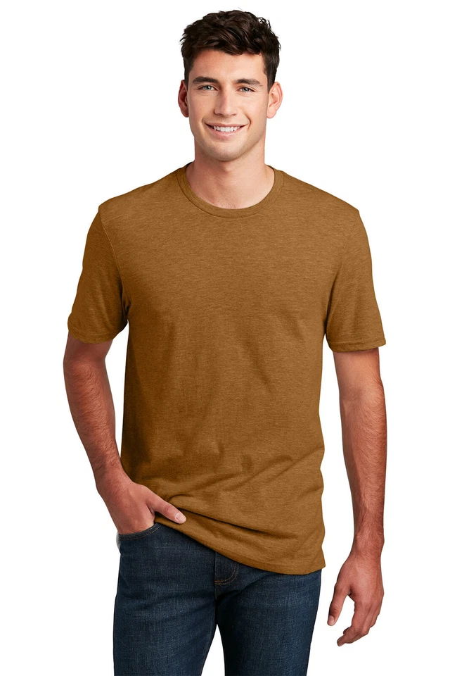 District DM108 Men's Perfect Blend 60/40 Cotton/Poly T-Shirt Soft Crew Neck Tee - Image 1 of 4