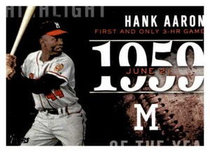 2015 Topps Highlight of the Year Hank Aaron  H-45