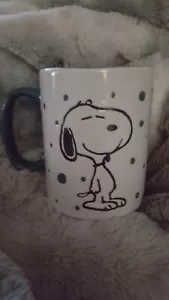 PEANUTS HOLIDAY SNOOPY COFFEE MUG BLUE FRECKLES - Picture 1 of 4