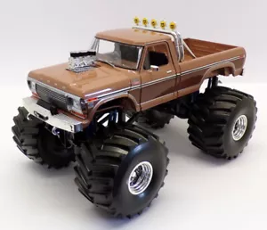 Greenlight 1/18 Scale 13557 - BFT 1978 Ford F-350 Monster Truck - Two-Tone Brown - Imagen 1 de 9