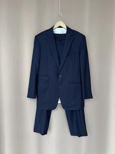 Ralph Lauren Purple Label Wool Suit Tailored for Nick Candy Men Size 40 M/L Navy - Picture 1 of 24