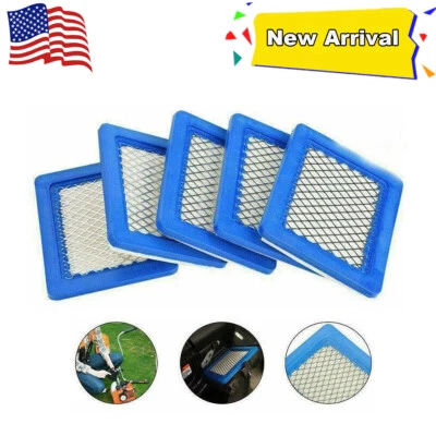 5Pcs Air Filter Lawn Mower Filters For Briggs&Stratton 491588 491588s 399959 H/P