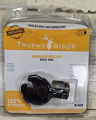 **NEW**Trophy Ridge Quick Shot Whisker Biscuit Arrow Rest Medium AWB100MWP - Image 1 of 4