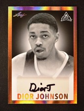 2021-22 Leaf Memories Basketball 1960 Base Auto Bronze #BW-DJ1 Dior Johnson
