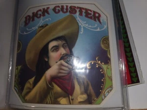 (G05) Original 1900s "Dick Custer" Cigar Box Label, Excellent - Picture 1 of 1