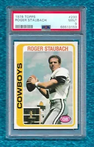 1978 Topps #290 Roger Staubach PSA 9 como nuevo Hof Dallas Cowboys Naval Heisman - Imagen 1 de 1