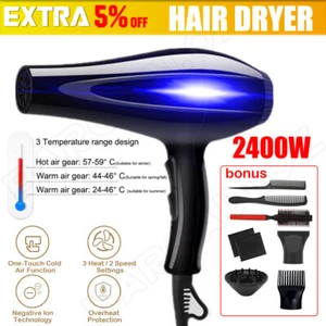 Professional High Speed Hair Electric Dryer Negative Ion Blow Salon Styler NEW - Picture 1 of 12
