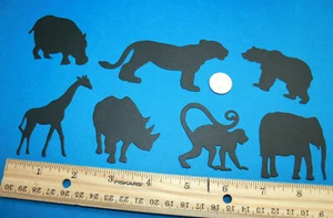 14 ZOO TIERE Papier Stanzform Verzierung Kartenherstellung Scrapbook .. - Bild 1 von 16