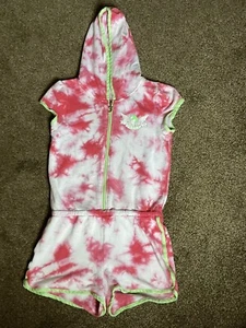 Juicy Couture Romper/Swim Cover Up Girls Size Large (14) Pink & Green - Picture 1 of 4