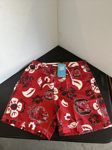 New Wes and Willy Men’s Logo Swim Shorts Trunks South Carolina Gamecocks S,M,LXL Cover