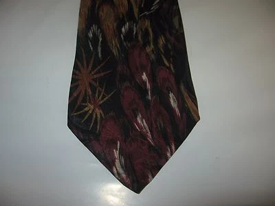 J.T. Corbata BECKETT TIE 57 x 3,75 Negra Naranja Roja SEDA (12894)  Foto 1 de 4