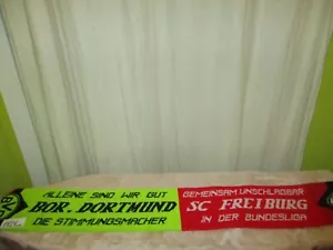 Borussia Dortmund/SC Freiburg Freundschaft Schal "ALLEINE SIND WIR GUT GEMEINSAM - Bild 1 von 6