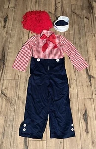 Raggedy Ann Vtg. Handmade Costume Outfit Wig Hat Set Child’s EUC Dance School - Picture 1 of 24