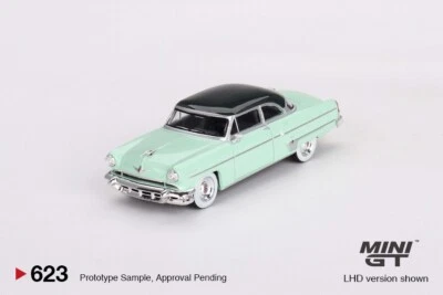 Mini GT 1:64 Lincoln Capri 1954 – Parklane Green  Model MGT00623-P12 - Image 1 of 3