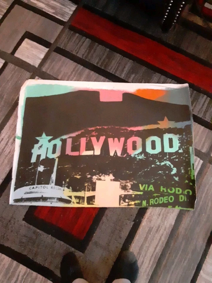 Steve Kaufman Hollywood serigrafía sobre lienzo 26x36 pulgadas aprox.  Firmado.   Foto 1 de 4