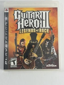 Guitar Hero 3 III: Legends Of Rock (Sony Playstation 3, 2007) PS3 No Manual - Picture 1 of 4
