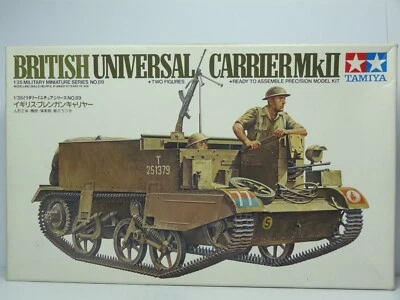 TAMIYA 1/35 COD. 3589 BRITISH UNIVERSAL CARRIER MK II FIGURINI OTTIMO/COMPLETO - Immagine 1 di 4