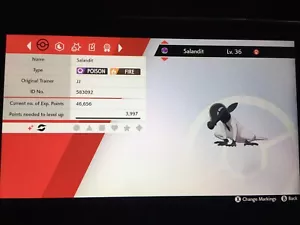 POKEMON SWORD & SHIELD ✨SHINY SALANDIT✨ISLE OF ARMOR RARE SHINY LEGIT LEGAL DEN - Picture 1 of 3