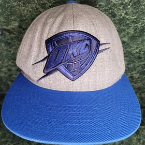 HAT CAP Oklahoma City OKC Thunder Basketball Mitchell & Ness Adjustable Snapback - Picture 1 of 9
