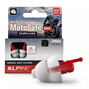 ALPINE MOTOSAFE RACE EAR PLUGS - MOTORCYCLE STREET RACE COMMUTE PROTECTION - Picture 1 of 4