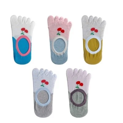 Toe Socks 5 Pairs set Five Finger Socks for Women No Show Socks Korean Socks - Bild 1 von 2