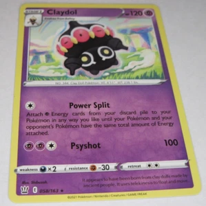 Claydol - 058/163 - Rare English Pokemon Sword & Shield - Battle Styles - Picture 1 of 2