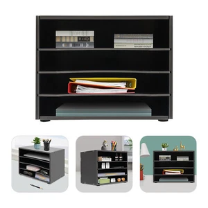 2* Desktop Organizers Home Office Paper Shelves Letter Tray File Sorter Shelves - Picture 1 of 19