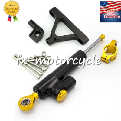 适用于川崎 Ninja ZX6R 2007 - 2008 ZX10R 2004 - 2005 转向减震器支架套件 — 第 1/4 张图片