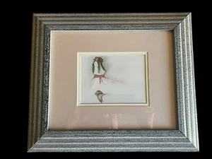 RC Gorman “Woman with Red Belt” Signed Reproduction in Dbl Matted Lane Wood Fram - Picture 1 of 7