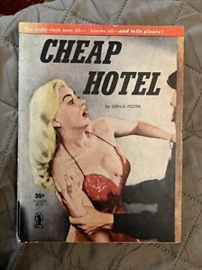 Sleaze gga Digest Vintage Pb, Cheap Hotel by Foster, Intimate Novel #3, 1950, VG - Picture 1 of 6
